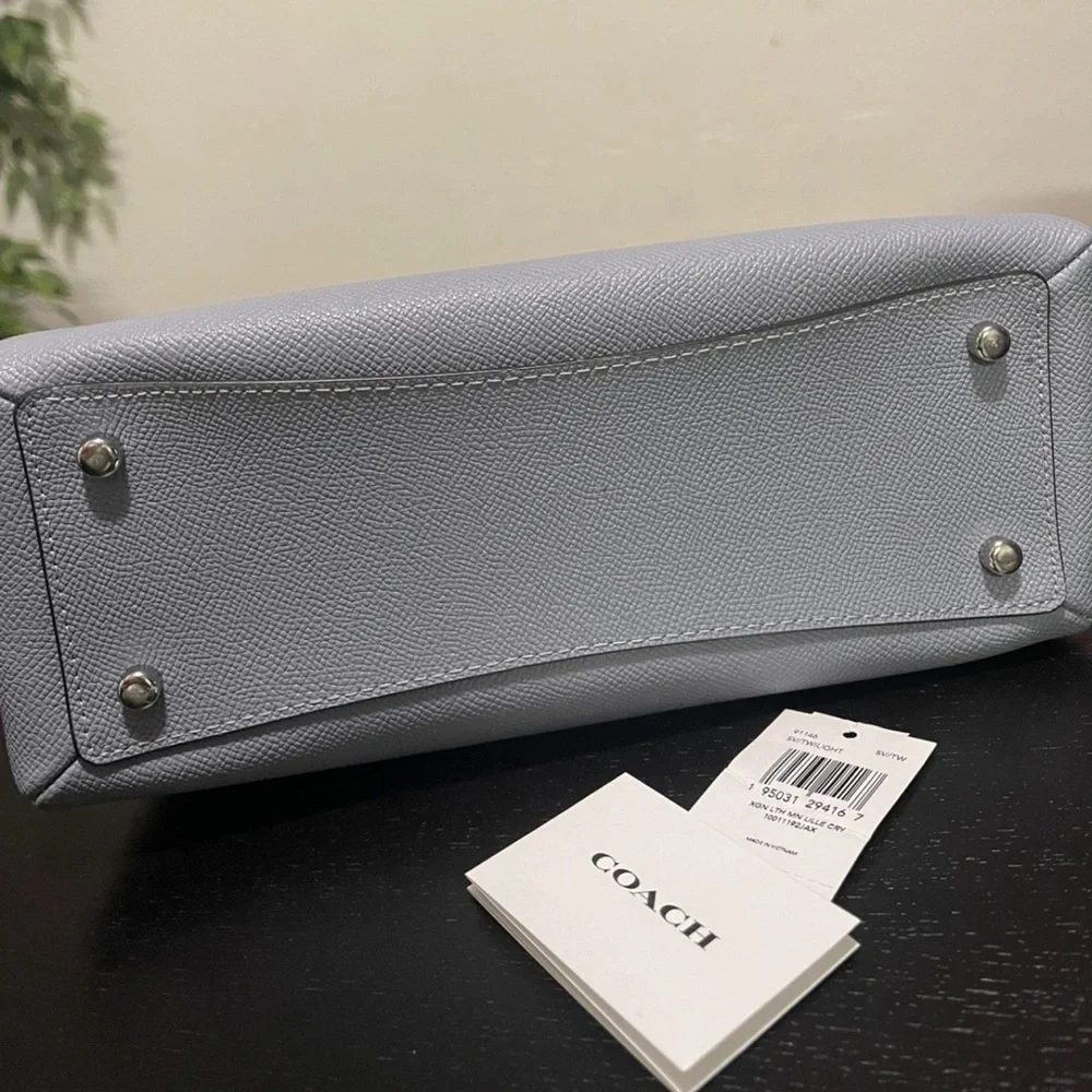 Coach Light blue  Leather Satchel - Picture 5 of 9